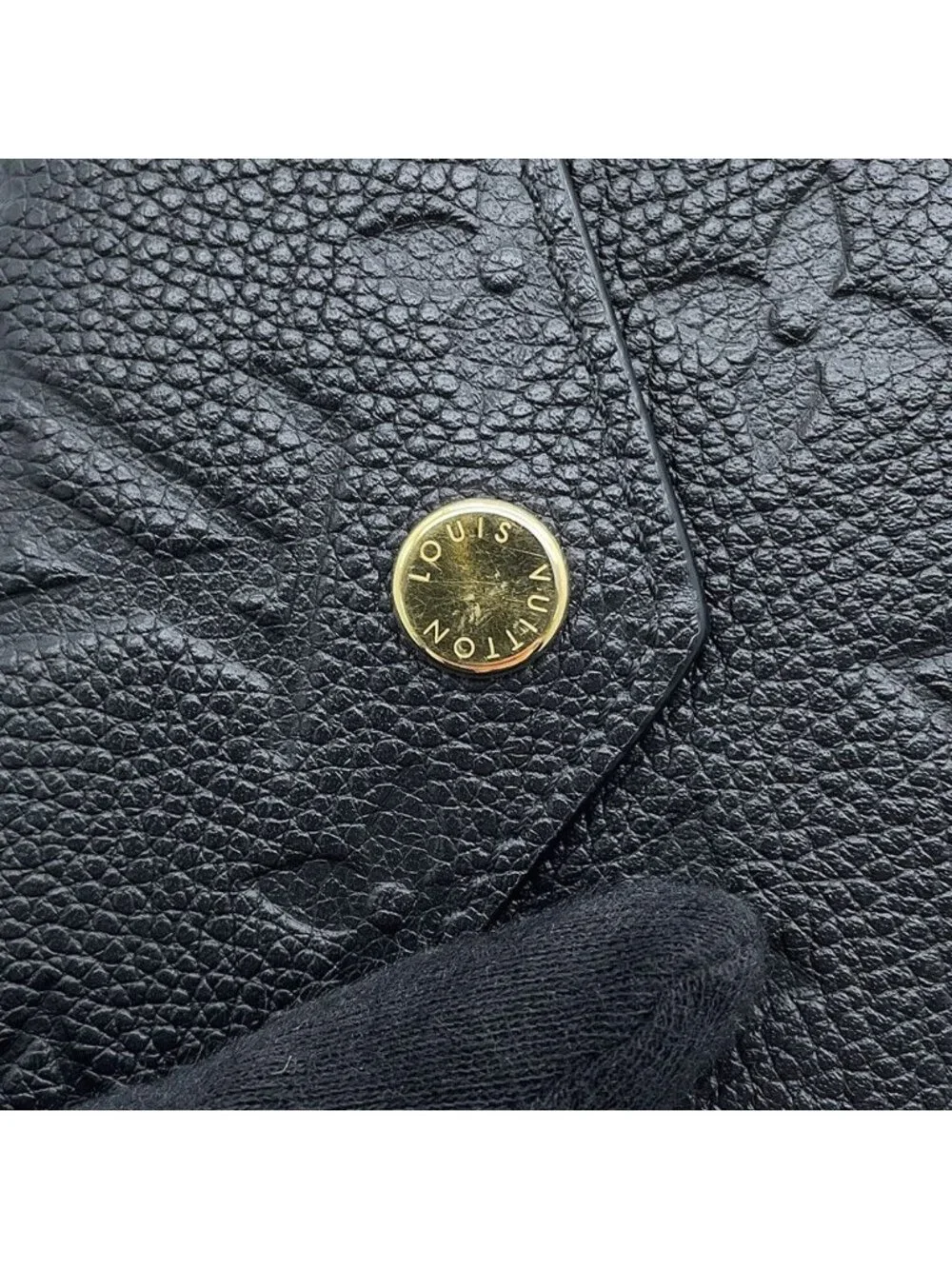 Louis Vuitton Trifold Wallet Monogram Empreinte Portefeuille Zoe Black
